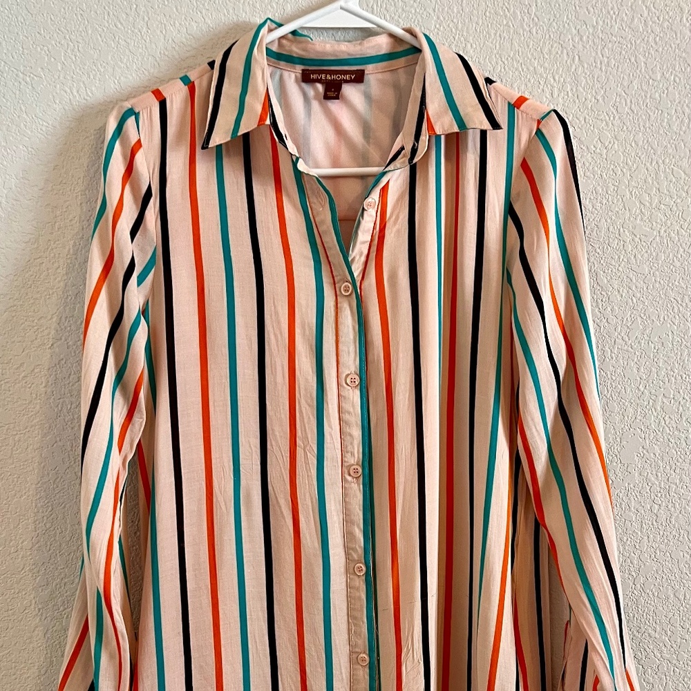 Long-sleeve shirt dress